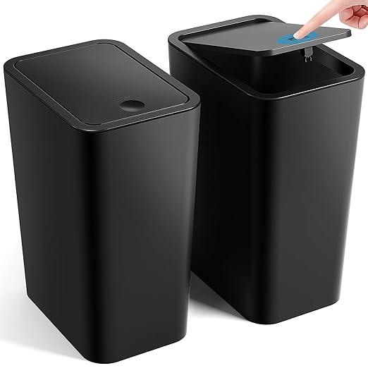 ITCPRL Bathroom Trash Can with Lid