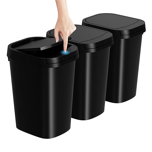 KSSKSS 3 Pack Bathroom Small Trash Can