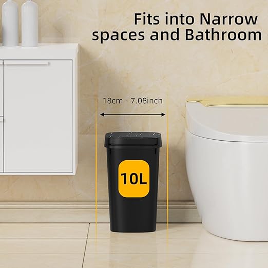 KSSKSS 3 Pack Bathroom Small Trash Can