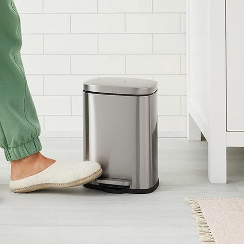 Smudge Resistant Mini Rectangular Trash Can